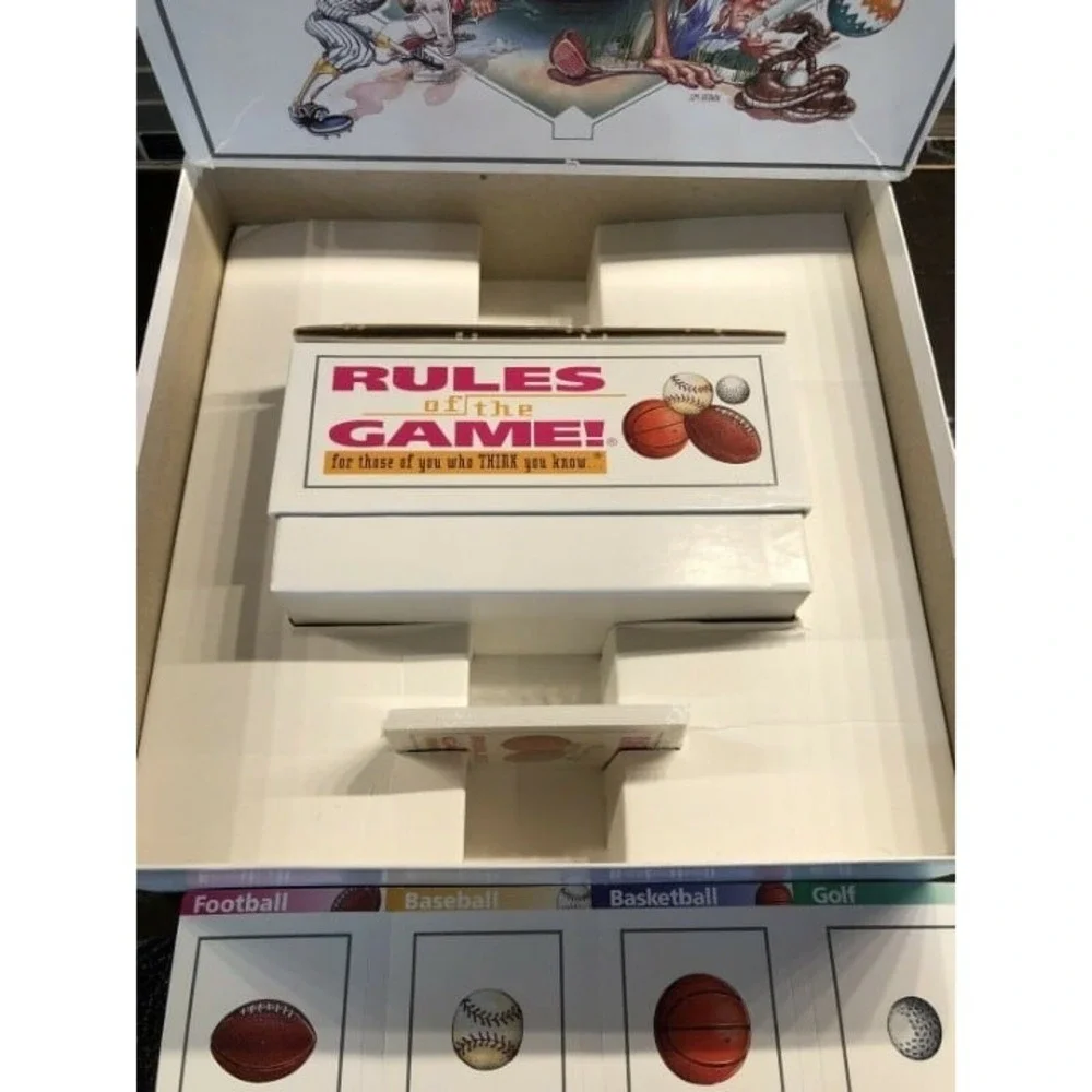 Rules of the Game Board Game‎ Sports Trivia Challenge Family Fun Ages 8+